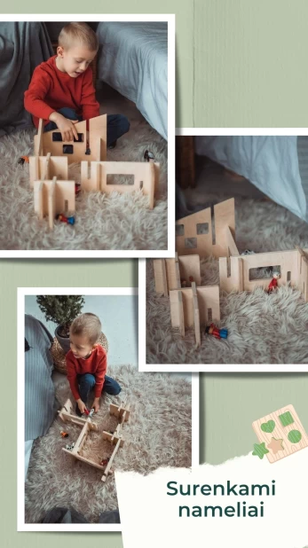 Surenkamas Montessori namelis 8 vnt.