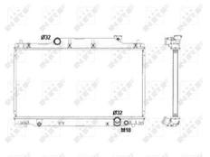 Variklio radiatorius NRF NRF 53439