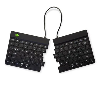 Belaidė kompiuterio klaviatūra R-Go Tools Ergonomic Split Break, Anglų (US), juoda sp.