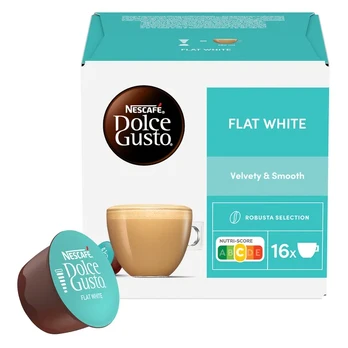 Kapsulės DOLCE GUSTO FLATWHITE NESCAFE, 187 g (16 vnt.)