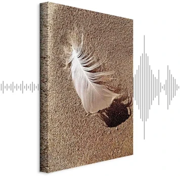 Artgeist Paveikslas - Feather on the Sand (1 Part) Vertical