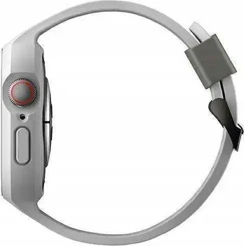 "Uniq Monos Apple Watch" 44/45 mm hibridinis dirželis ir dėklas, pilka