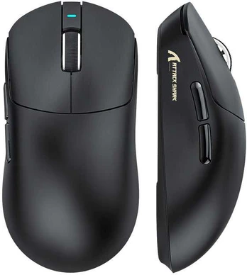 Belaidė žaidimų pelė Attack Shark X8 SE Juodas