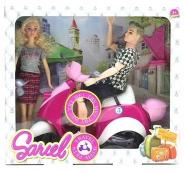 Lėlė + Kenas Su Motociklu