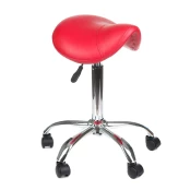 Meistro kėdutė COSMETIC BEAUTY STOOL SINGLE RED kaina