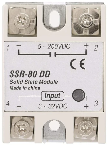 Ssr-80dd Kietojo kūno relė Dc-dc 80a