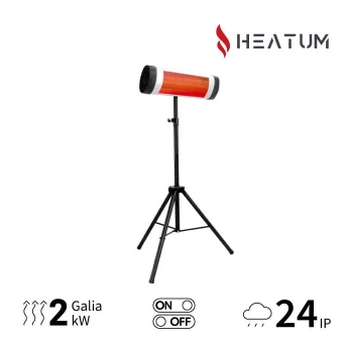 Terasos šildytuvas Heatum H2000 OPTIM su trikoju stovu