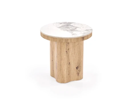 MAGNUM S c.table white marble / natural