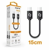 Aligator POWER Datový kabelis USB-C - USB-C 15cm juoda