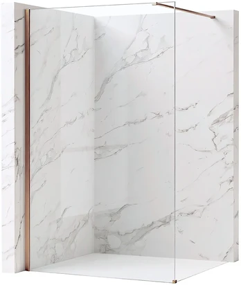 Walk-In dušo sienelė Rea Flexi, Transparent / Brushed Copper, 70 cm