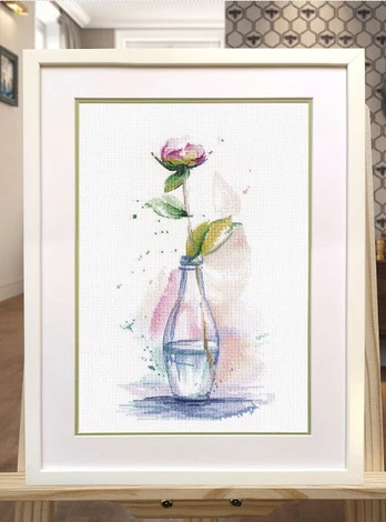 Cross stitch kit "Elegant peony" S1561