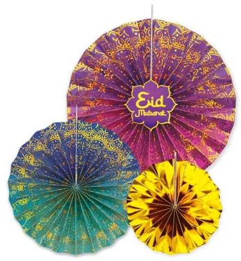 Globos Europe Bv Eid Mubarak dekoration, 3 stk