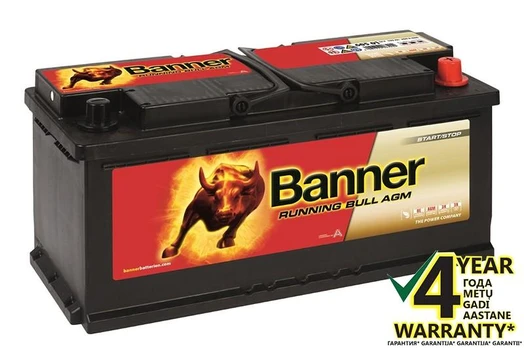 BANNER Running Bull AGM 60501 105Ah 950A (EN) akumuliatorius