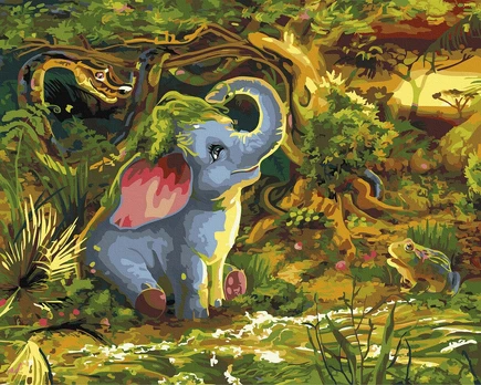 Tapybos rinkinys "Elephant and snake"