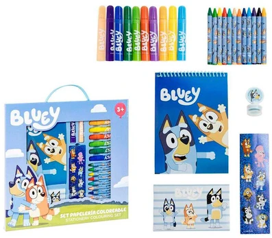 CERDÁ Bluey colouring stationery set