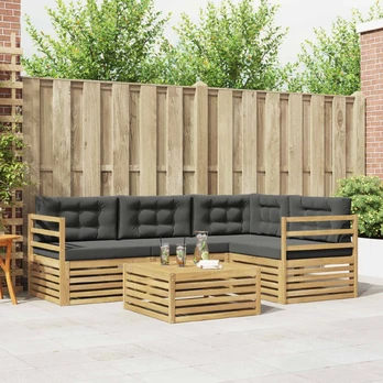 Lauko sofos komplektas su pagalve 5 pcs