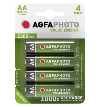 AgfaPhoto baterijos AA 2300mah 1.2V, 4 vnt.