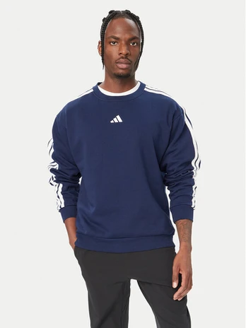 adidas Džemperis Essentials 3-Stripes Fleece KY4163 Mėlyna Regular Fit