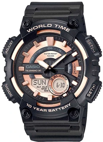 Vyriškas laikrodis CASIO Gerton AEQ-110W-1A3VDF + BOX