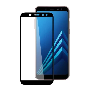 Lcd Apsauginis Stikliukas 5D Full Glue Samsung A605 A6 Plus 2018 Lenktas Juodas