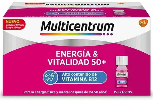 Multicentrum Multivitaminai 50+ Energija ir Vitalumas 15x7ml