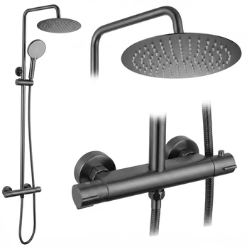 Dušo sistema su termostatu Rea Lungo, Titanium
