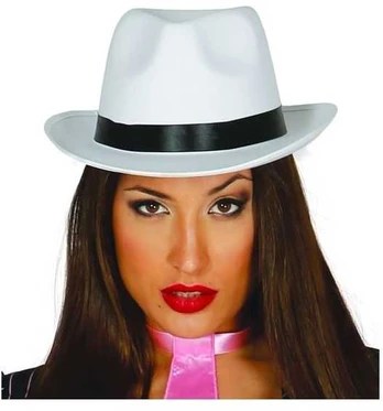 Fiesta Hvid gangsterhat