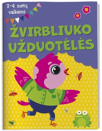 Žvirbliuko užduotėlės, 3–4 metų vaikams
