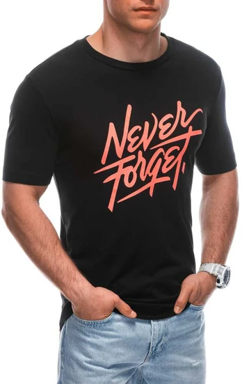 Vyriški juodi marškinėliai Forget