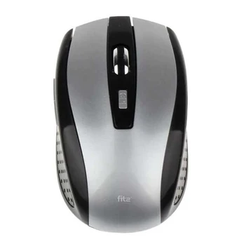 Belaidė optinė pelė FIT2 M12, 2,4 GHz, 1200 DPI, juoda/sidabrinė