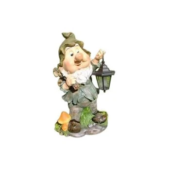 Garden_Cente Statula Nykštukas su žibintu, 32.3 x 23.1 x 53.3 cm