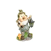 Garden_Cente Statula Nykštukas su žibintu, 32.3 x 23.1 x 53.3 cm kaina