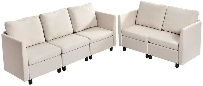 Modulinė 5 vietų sofa su paslėpta saugykla