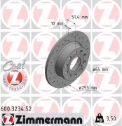 Stabdžių diskas ZIMMERMANN 600.3234.52 kaina