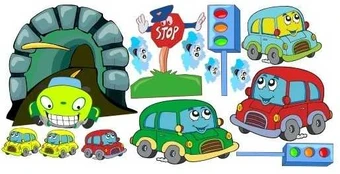 Lipdukas vaikams "Automobiliai 2"