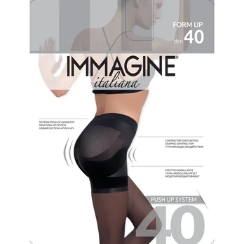 Moteriškos pėdkelnės IMMAGINE Form Up 40 DEN – Nero, 4