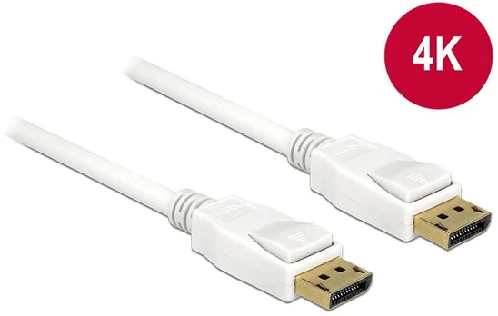 Kabelis Delock DisplayPort - 3m baltas (84878)