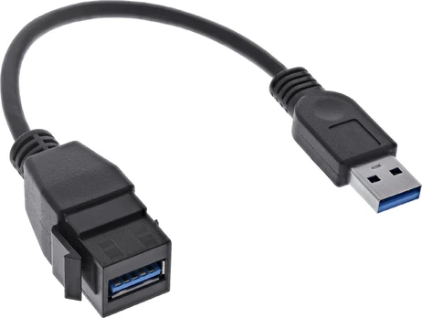 Adapteris USB InLine USB - USB Juodas (76206C)