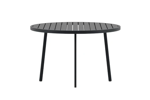 Giardini Round Dining Table Ø120 - Black / Black