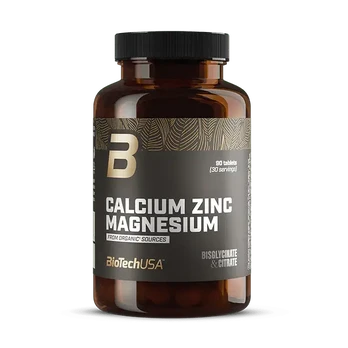 BIOTECH Calcium Zinc Magnesium from Organic Sources - 90 tabl.