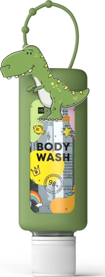 Dušo želė, odos valymui, vaikams HiSkin Dino, 75 ml