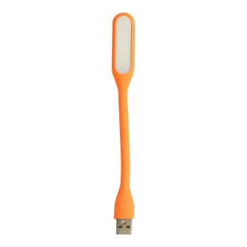 Oem Mini LED Lamp Silicone USB Oranžinis