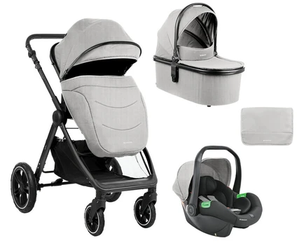 Universalus vežimėlis Kikka Boo Ava 3in1, Ava Grey