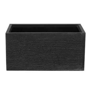 Beliani Doniczka 60 x 29 x 30 cm juoda MYRA