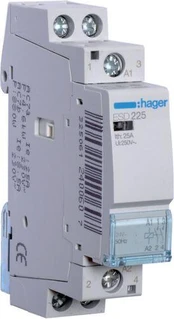 Hager modulinis kontaktorius 25A 2NO 0R 24V AC (ESD225)