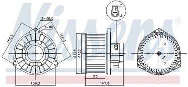 Vidaus pūtiklis NISSENS 87531