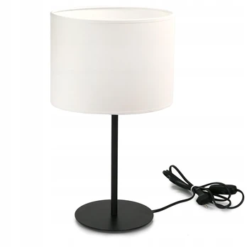 Eko Light Naktinė stalinė lempa su gaubtu, E27, juoda