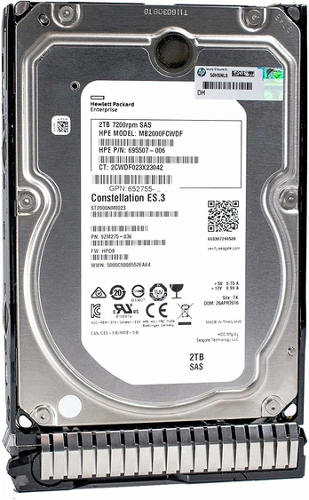 Serverių kietasis diskas (HDD) HP 652757-B21, 3.5", 2 TB