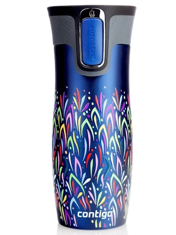 Termo puodelis „Contigo West Loop 2.0 470 ml – Floresy Granat Mat“