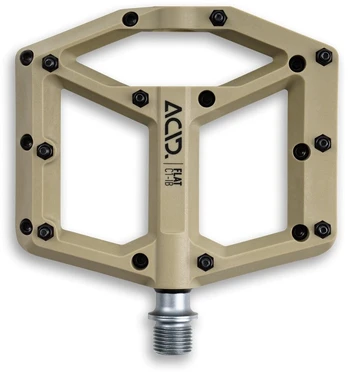 Pedalas Cube Acid Flat C1-IB, plastikas, ruda, 2 vnt.
